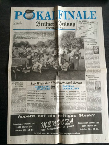 Dfb pokalendspiel 1993 - dfb-pokalendspiel, 12.06.1993