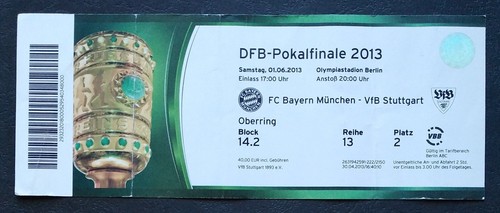 Ticket dfb pokal endspiel 2013 - dfb,
