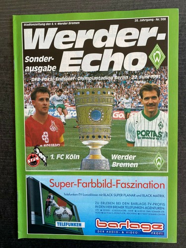 Dfb pokalendspiel 1991 - dfb-pokalendspiel,