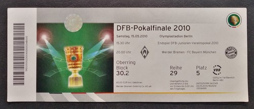 Ticket dfb pokal endspiel 2010 - endspiel,