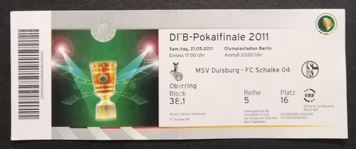 Ticket dfb pokal endspiel - pokal, 2011